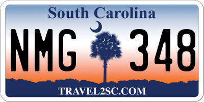 SC license plate NMG348