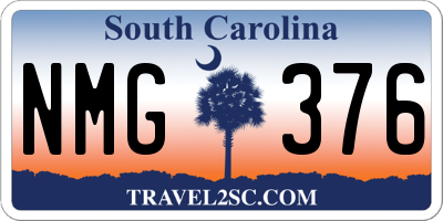 SC license plate NMG376