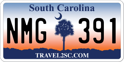 SC license plate NMG391