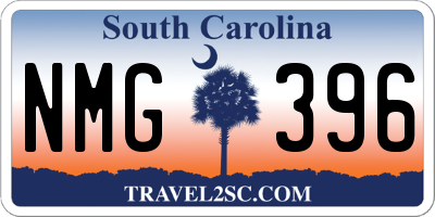 SC license plate NMG396