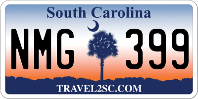SC license plate NMG399