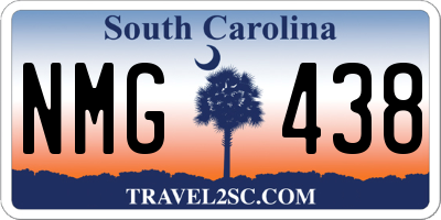 SC license plate NMG438