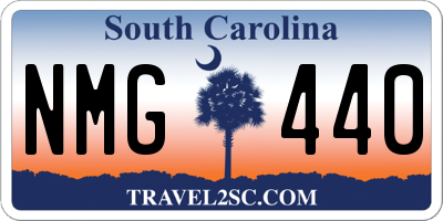 SC license plate NMG440