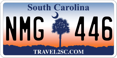 SC license plate NMG446