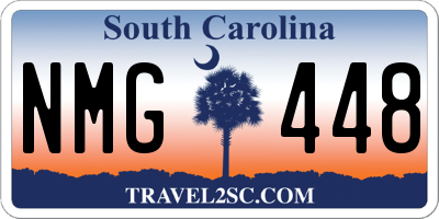 SC license plate NMG448