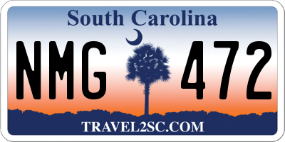 SC license plate NMG472
