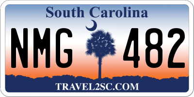 SC license plate NMG482