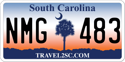 SC license plate NMG483