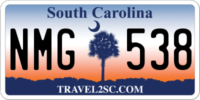 SC license plate NMG538