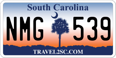 SC license plate NMG539