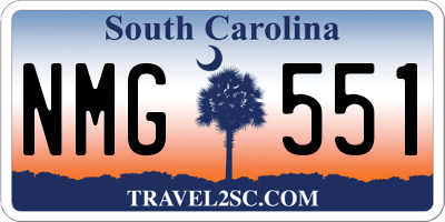 SC license plate NMG551