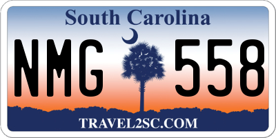 SC license plate NMG558