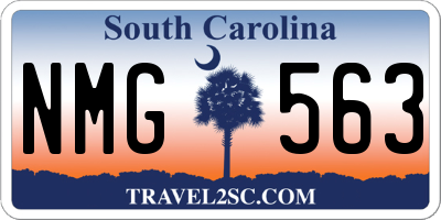 SC license plate NMG563