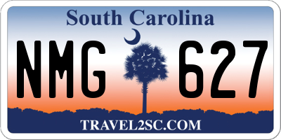 SC license plate NMG627
