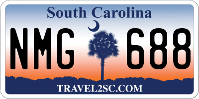 SC license plate NMG688