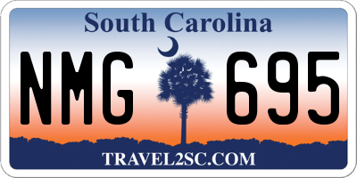 SC license plate NMG695