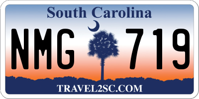 SC license plate NMG719