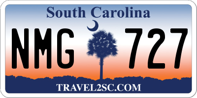 SC license plate NMG727