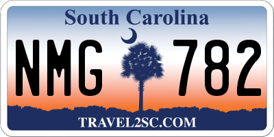 SC license plate NMG782