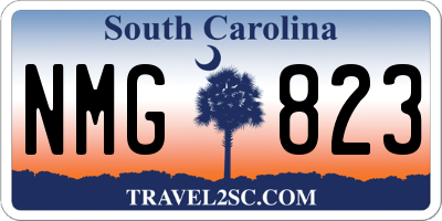 SC license plate NMG823