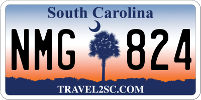 SC license plate NMG824