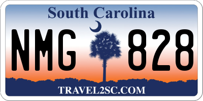 SC license plate NMG828