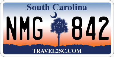 SC license plate NMG842