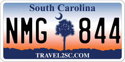 SC license plate NMG844