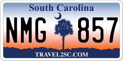 SC license plate NMG857