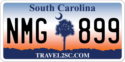 SC license plate NMG899