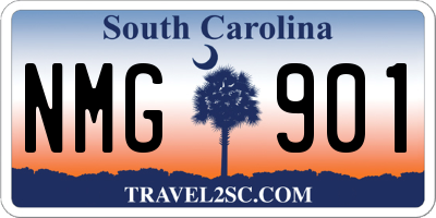 SC license plate NMG901