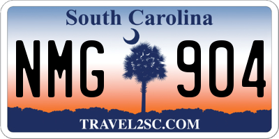 SC license plate NMG904