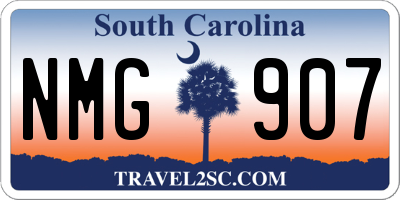 SC license plate NMG907