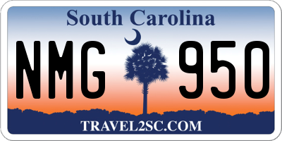 SC license plate NMG950