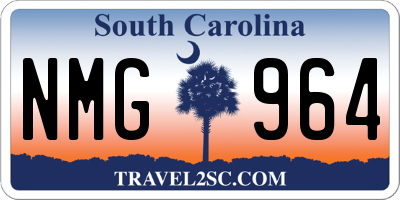 SC license plate NMG964