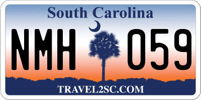 SC license plate NMH059