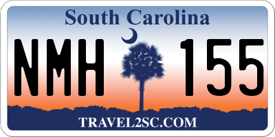 SC license plate NMH155