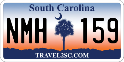 SC license plate NMH159
