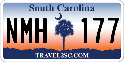SC license plate NMH177
