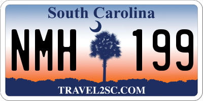 SC license plate NMH199