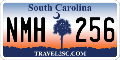 SC license plate NMH256
