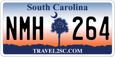 SC license plate NMH264