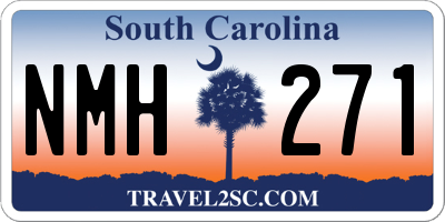 SC license plate NMH271