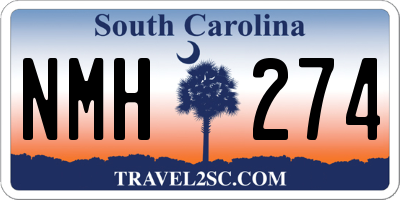 SC license plate NMH274