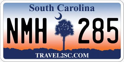 SC license plate NMH285