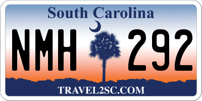 SC license plate NMH292