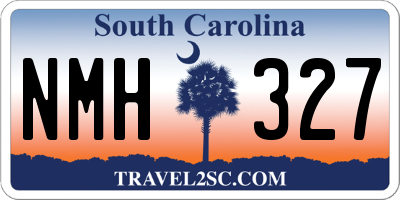 SC license plate NMH327