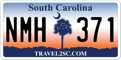 SC license plate NMH371