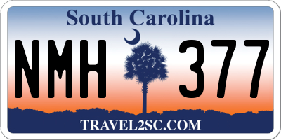 SC license plate NMH377