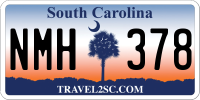 SC license plate NMH378